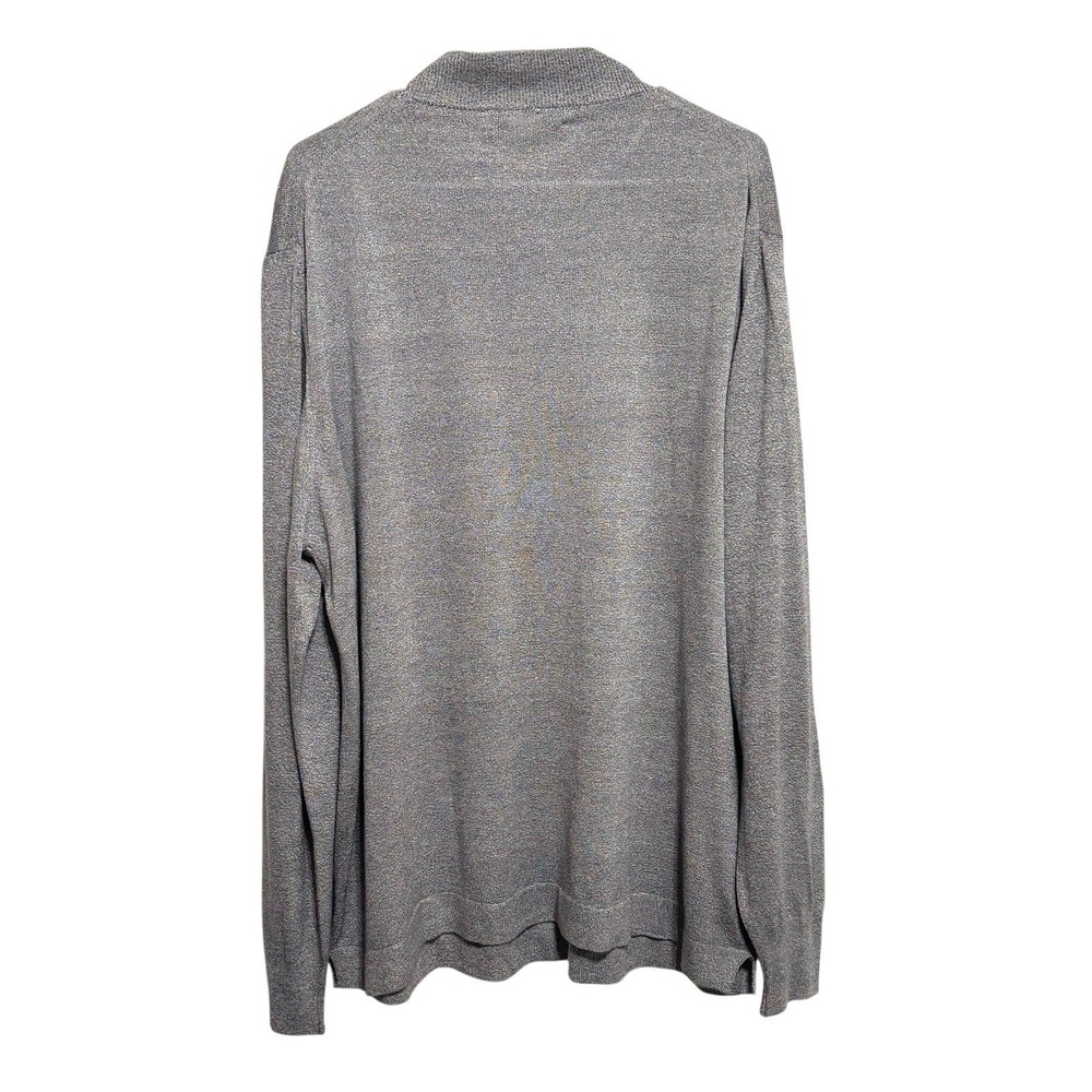 Pronto-Uomo Firenze Mock Neck Sweater Men's Sz XL Gray - Picture 3 of 9